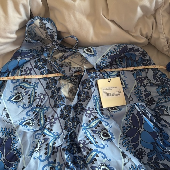 Sandro TURQUOISE WOVEN DRESS - Picture 11 of 12